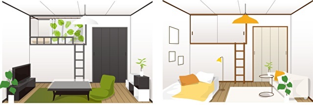 はじめての一人暮らし ロフト付きアパートのメリット デメリットとは 50歳からの住まいのコーディネーター インテリアコーディネーター